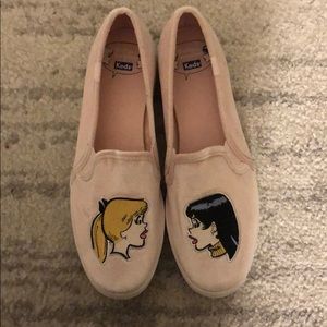 Triple decker velvet Betty and Veronica Keds